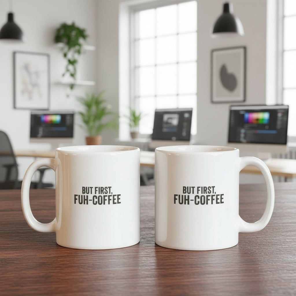 FUH-COFFEE - Mug - But First - White