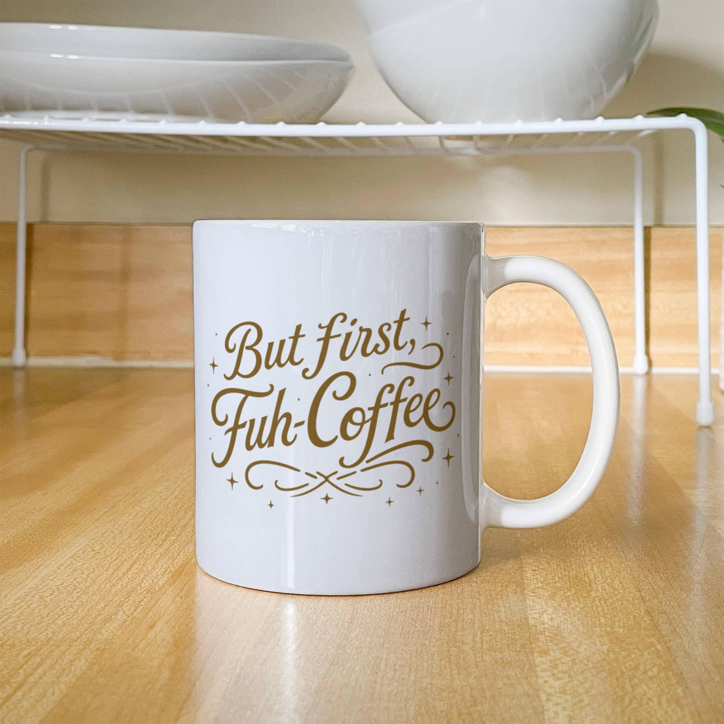 FUH-COFFEE - Fifties Type Mug - White