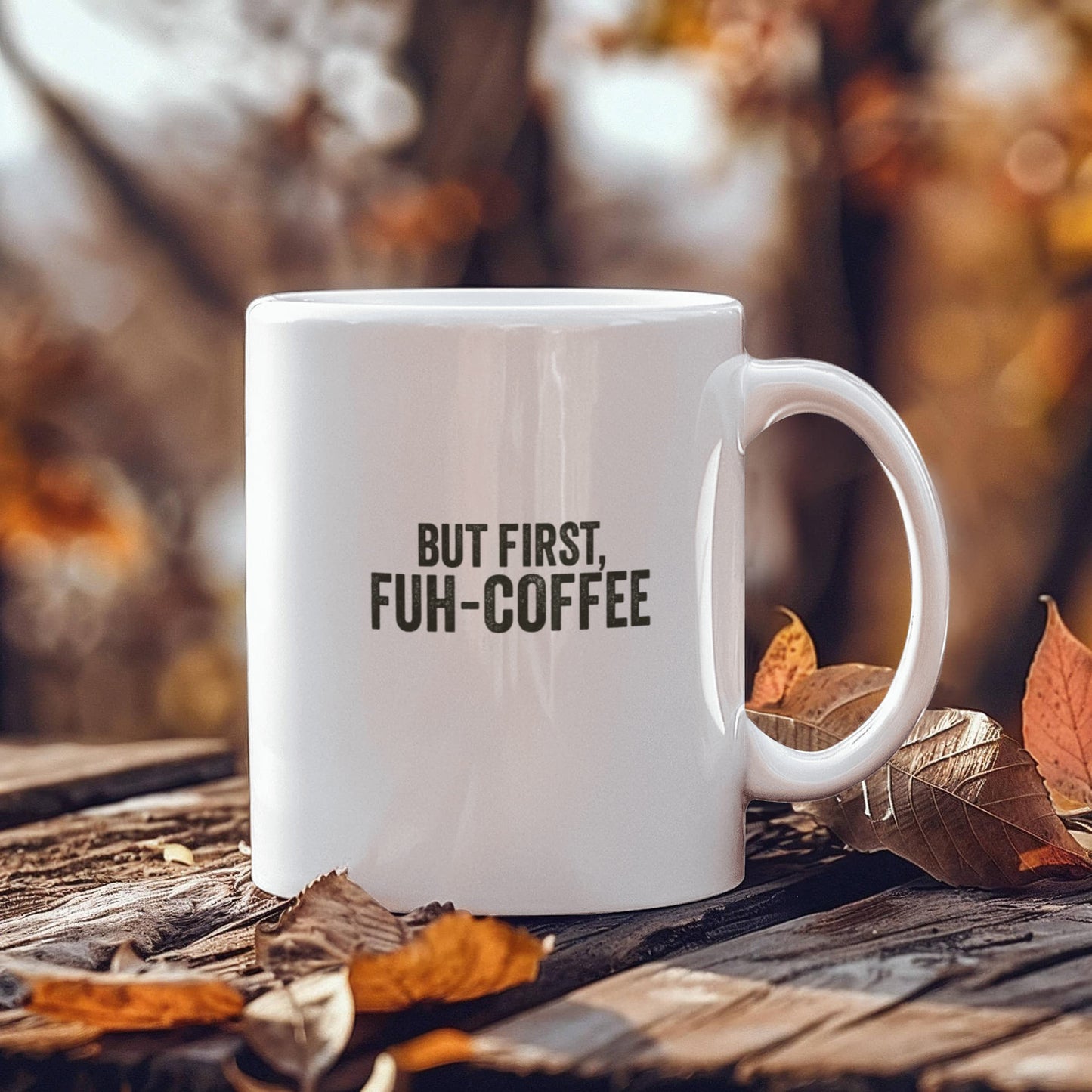 FUH-COFFEE Carl - Mug - But First - White