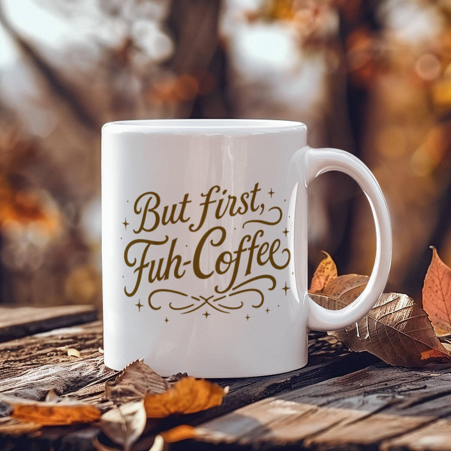 FUH-COFFEE - Fifties Type Mug - White