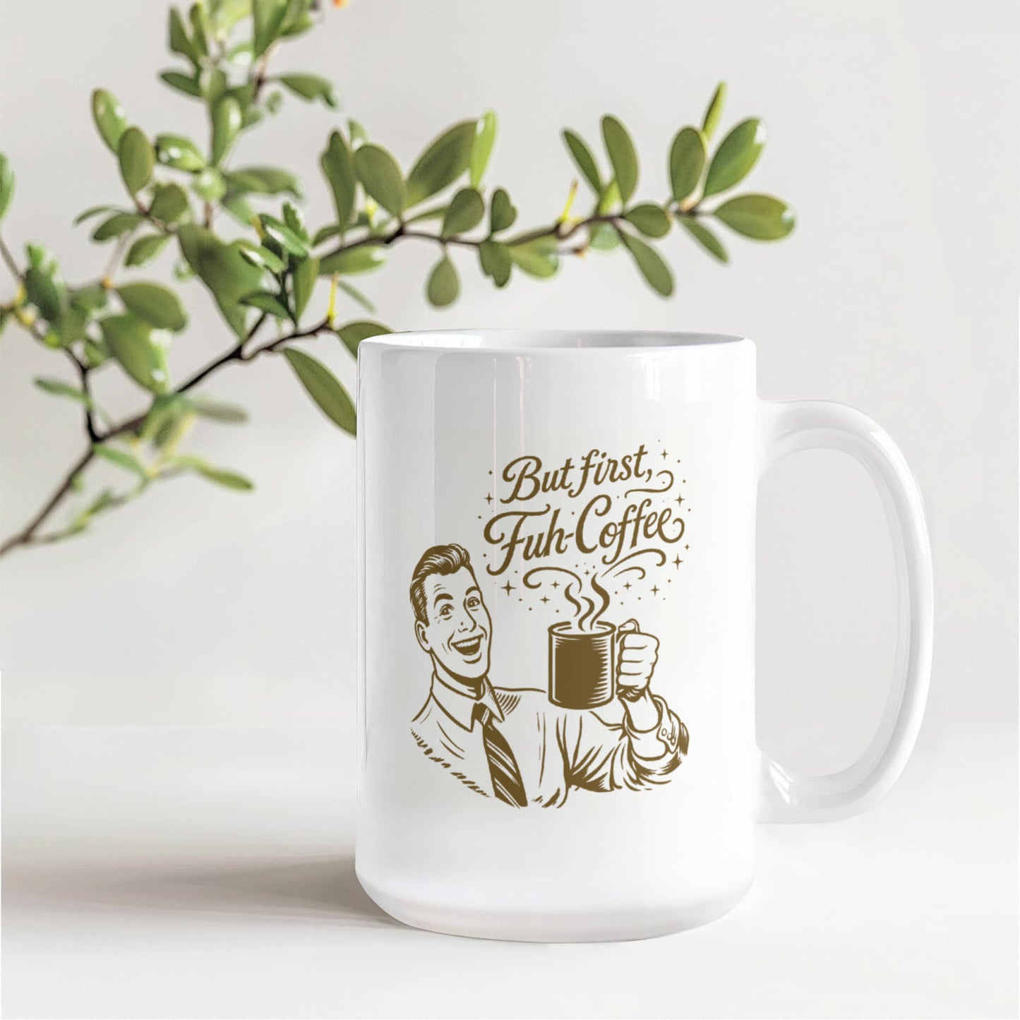 FUH-COFFEE - Fifties Mug - White
