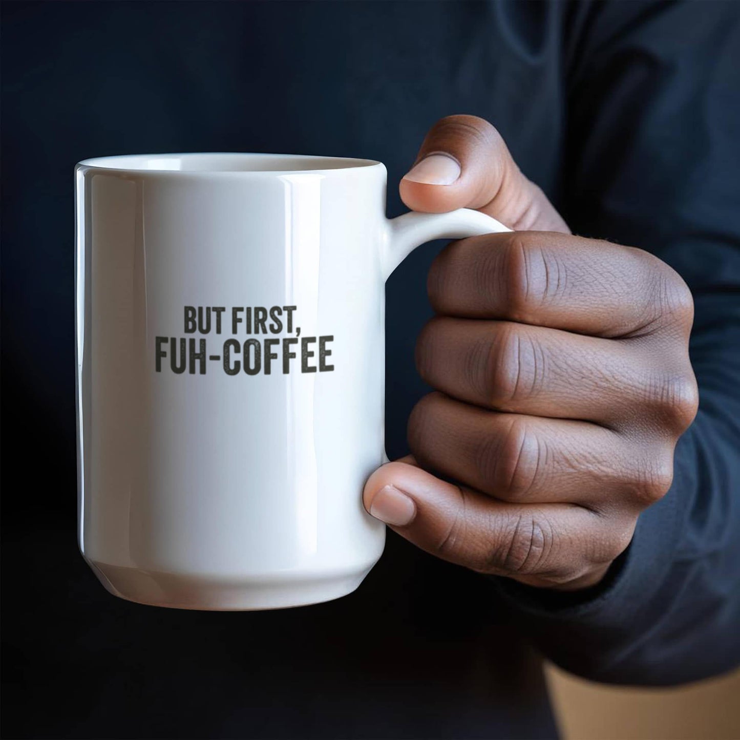 FUH-COFFEE Carl - Mug - But First - White