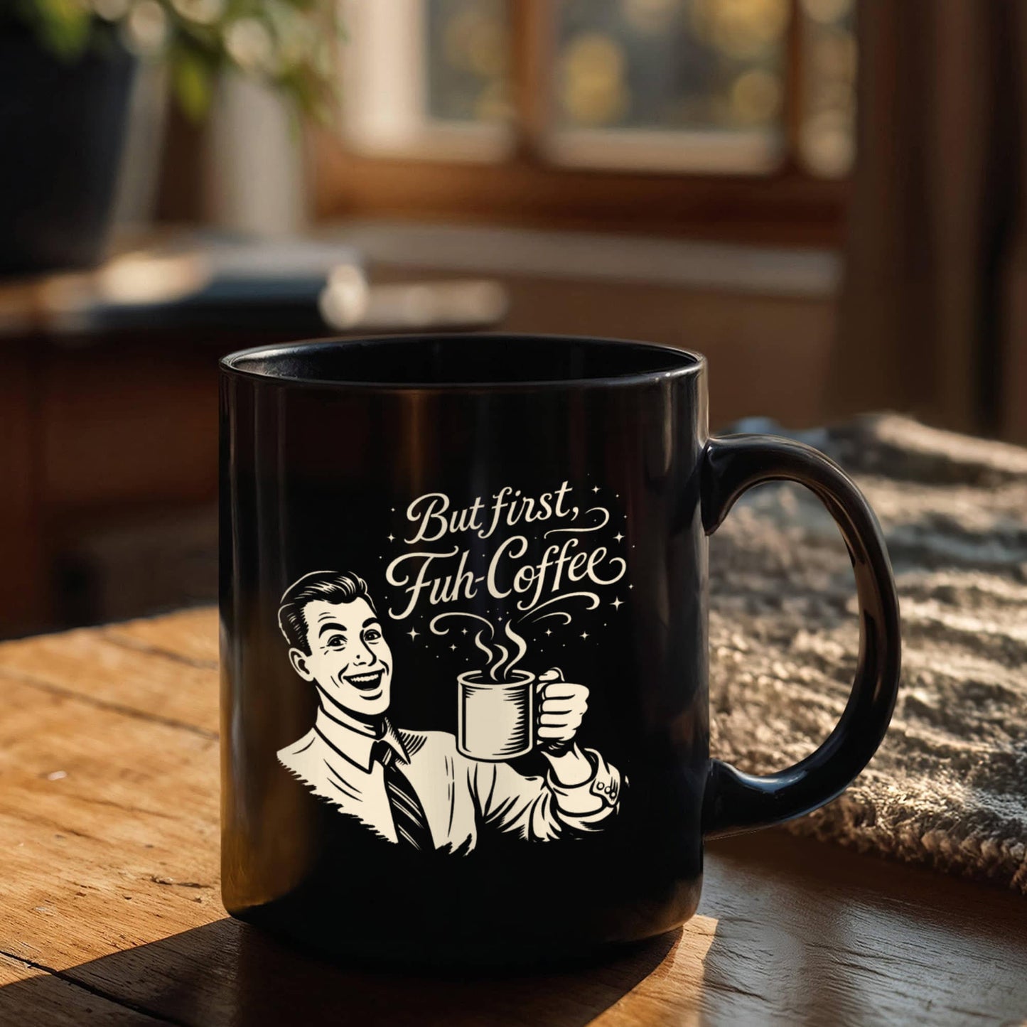 FUH-COFFEE - Fifties Mug - Black