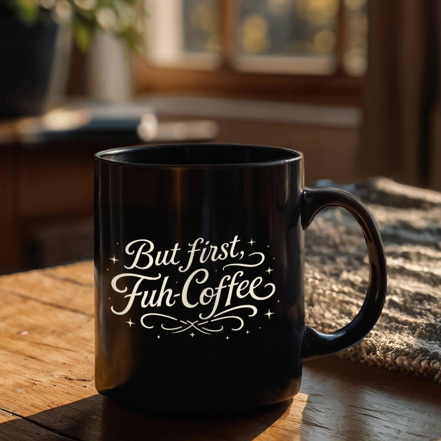 FUH-COFFEE - Fifties Type Mug - Black