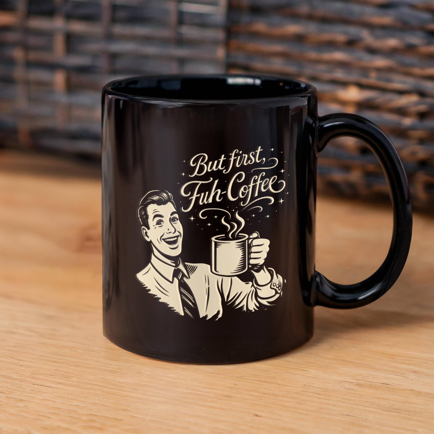 FUH-COFFEE - Fifties Mug - Black