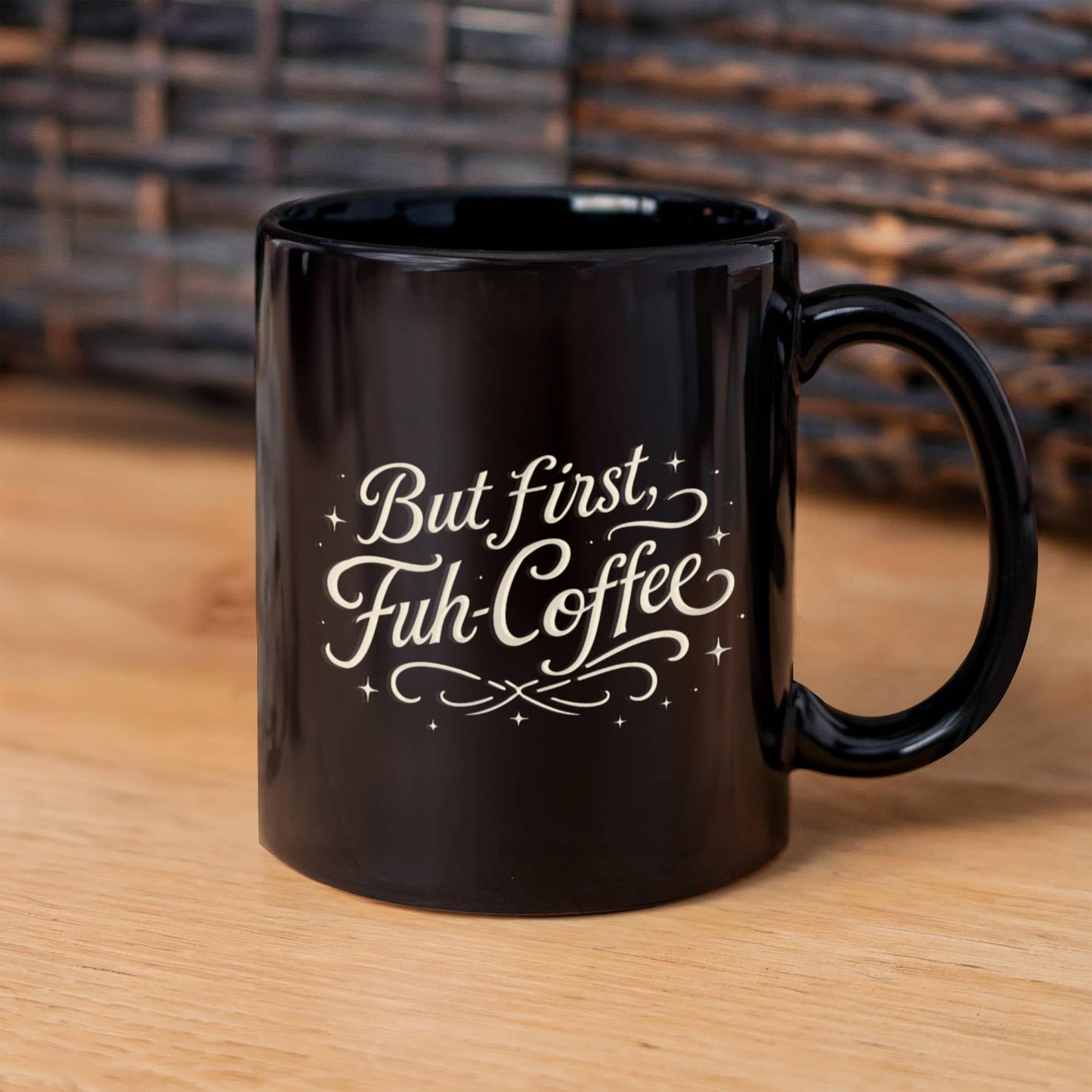 FUH-COFFEE - Fifties Type Mug - Black