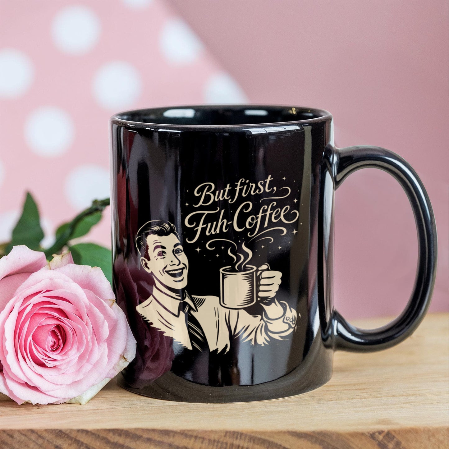 FUH-COFFEE - Fifties Mug - Black