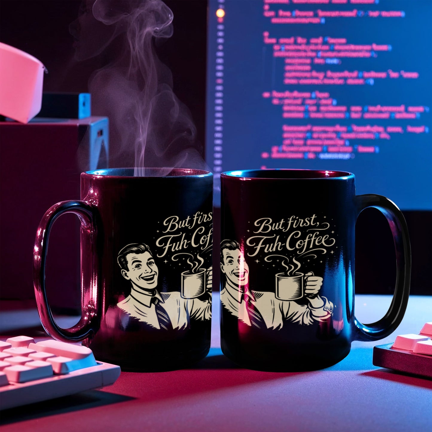 FUH-COFFEE - Fifties Mug - Black