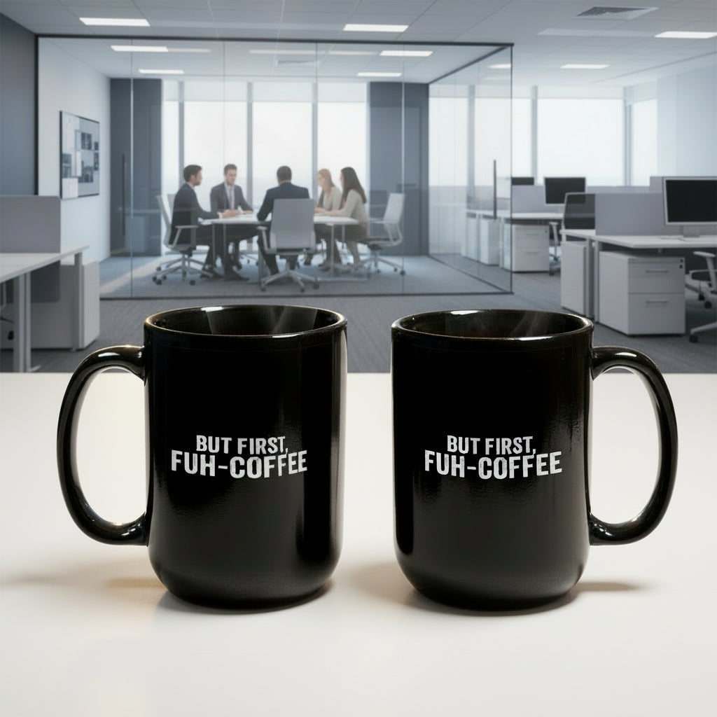 FUH-COFFEE - Mug - But First - Black