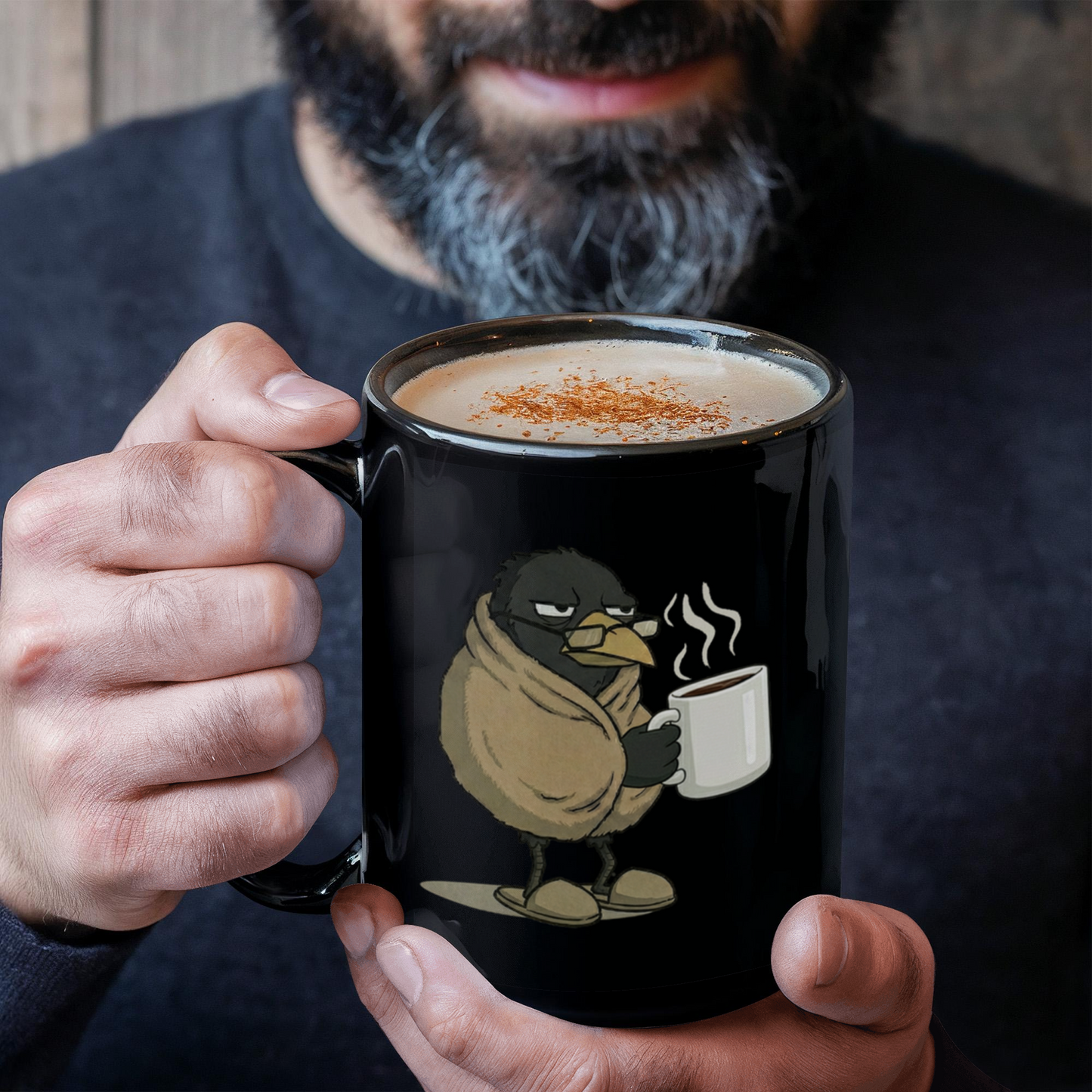FUH-COFFEE Carl - Mug - But First - Black