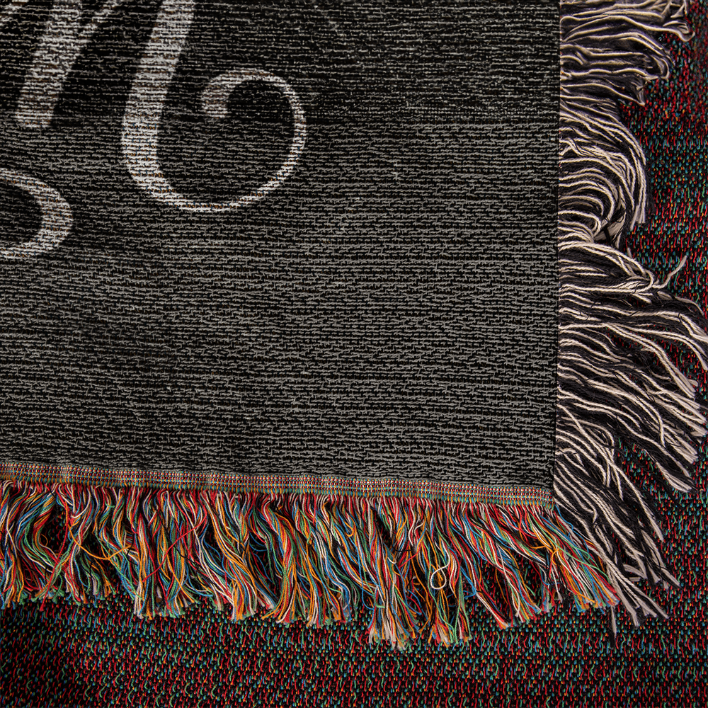 Whisper I Am the Storm - Heirloom Woven Blanket