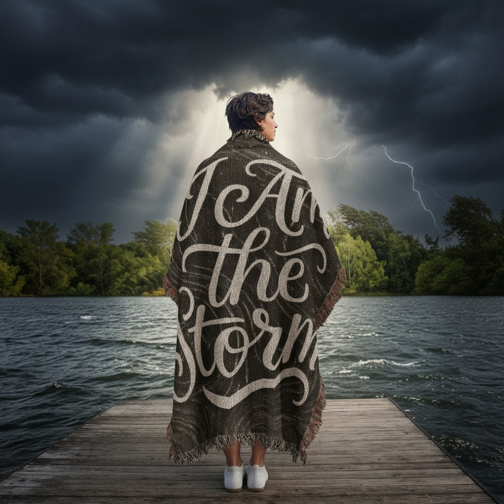 I Am the Storm - Heirloom Woven Blanket