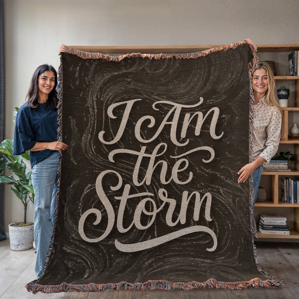 I Am the Storm - Heirloom Woven Blanket