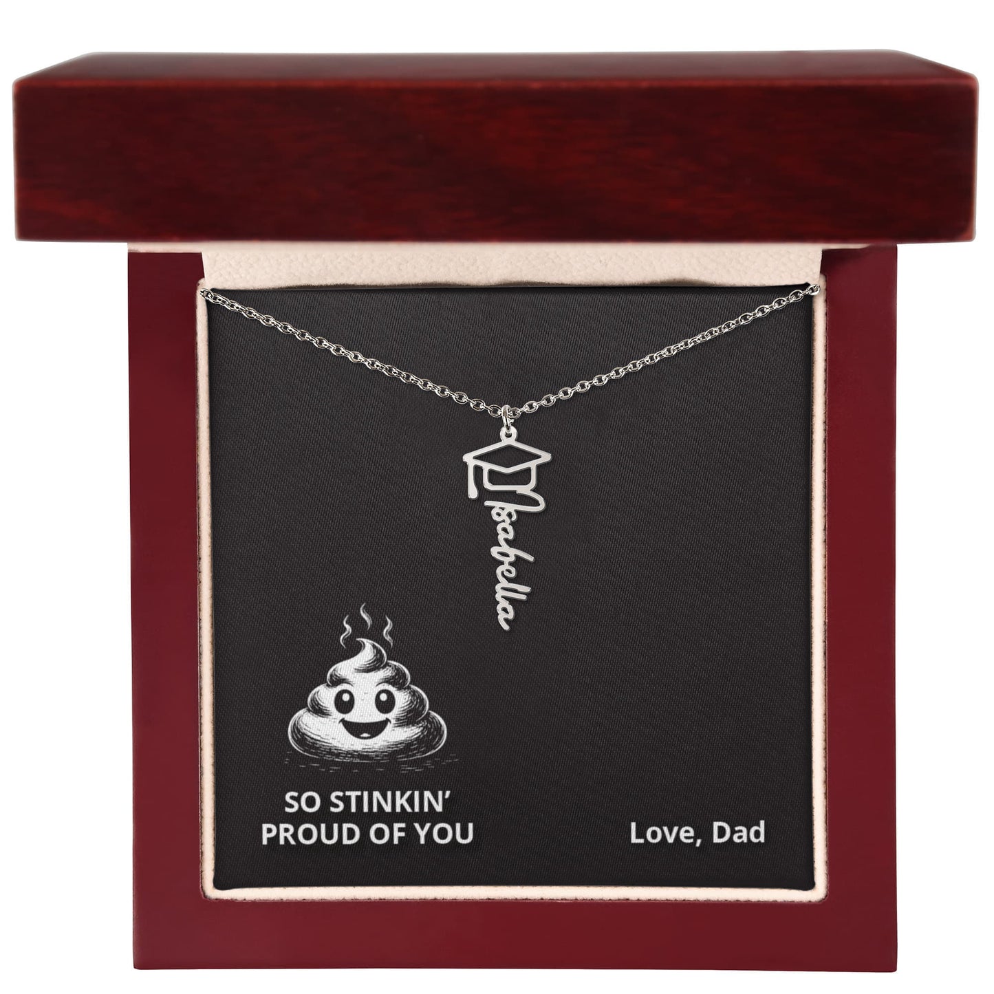 Stinkin' EMOJI - Name Necklace - Graduation