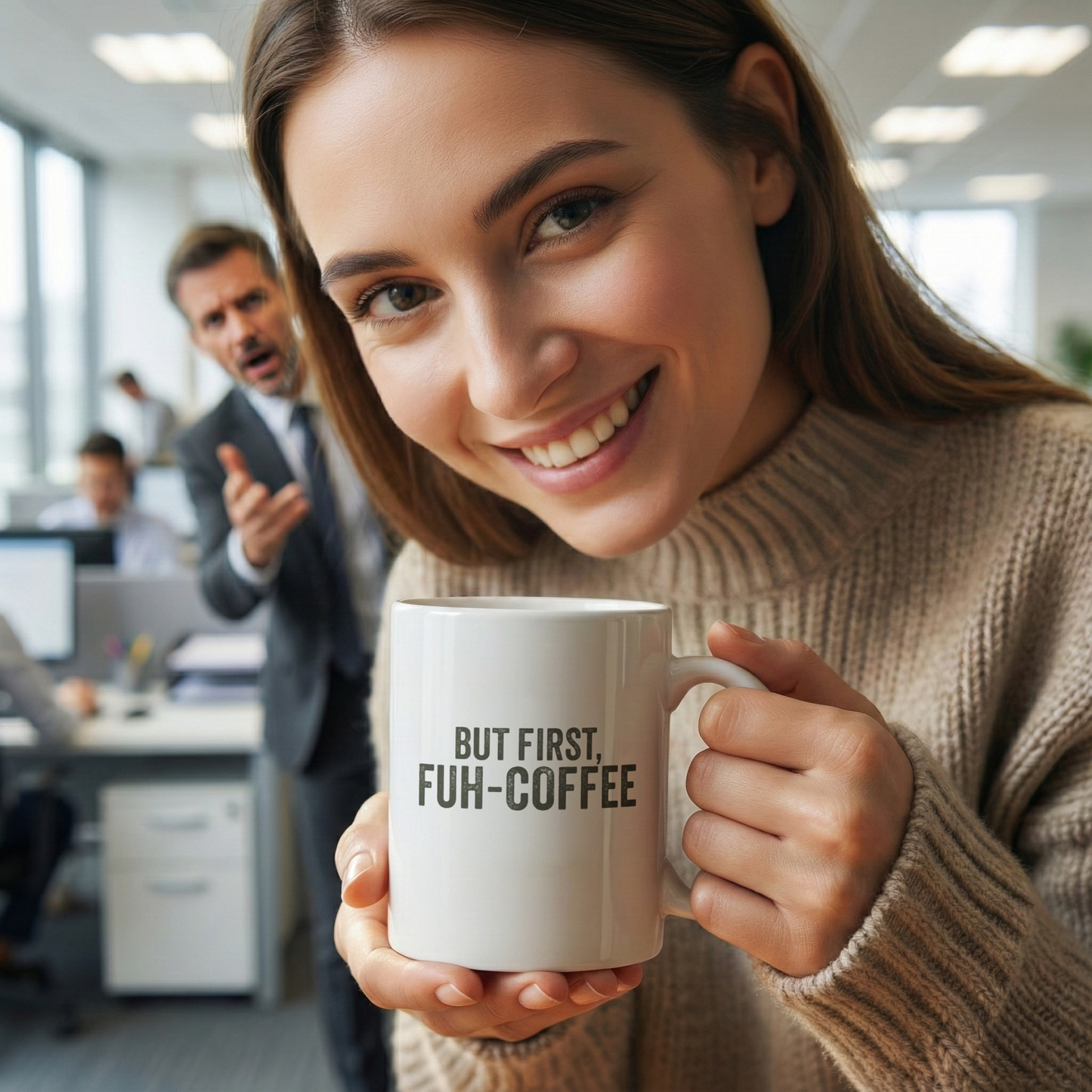 FUH-COFFEE - Mug - But First - White