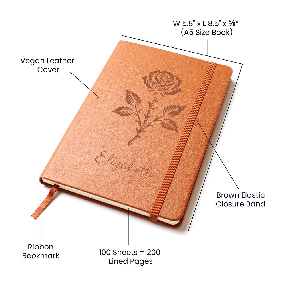 Journal With Gift Wrap - Rose