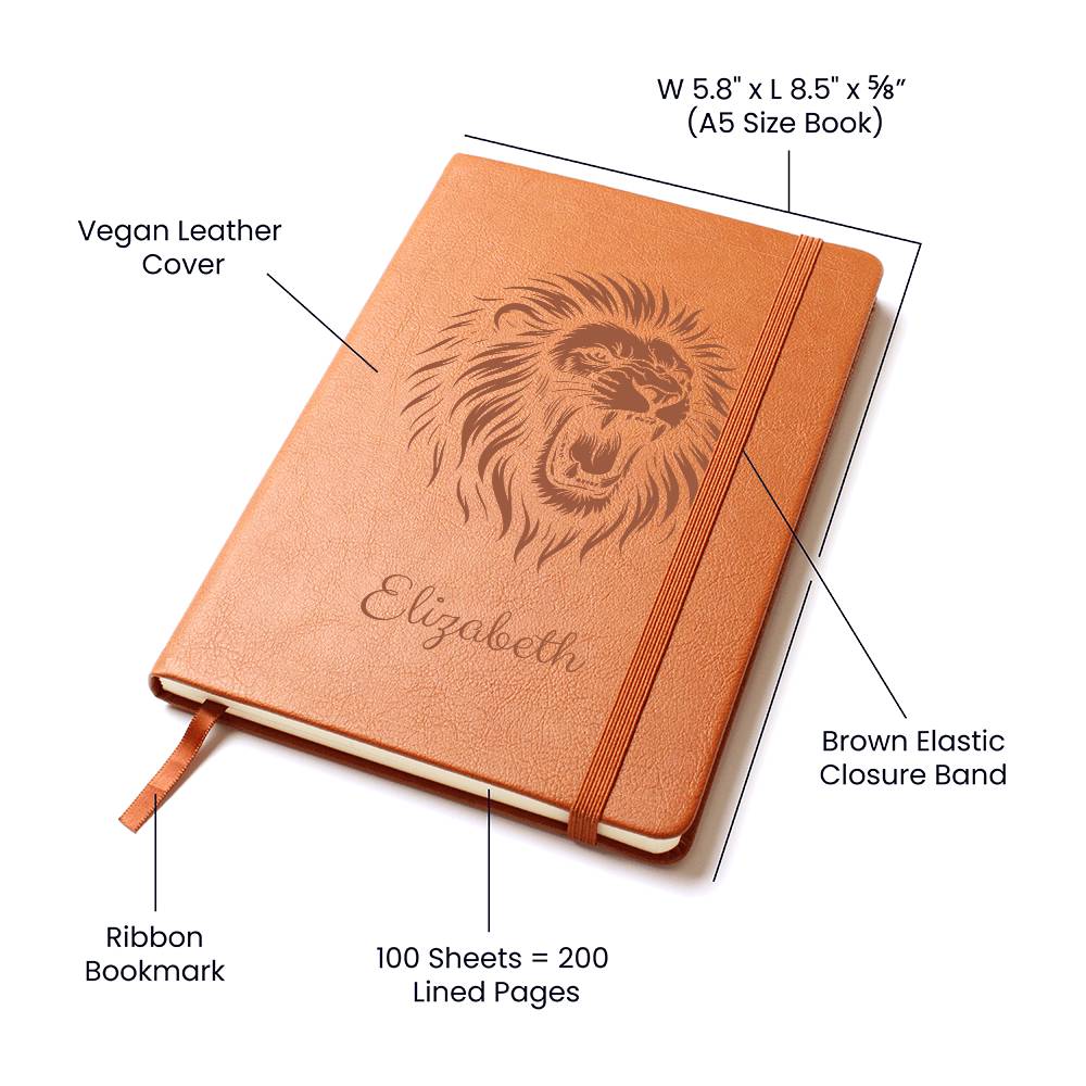 Journal With Gift Wrap - Lion's Heart
