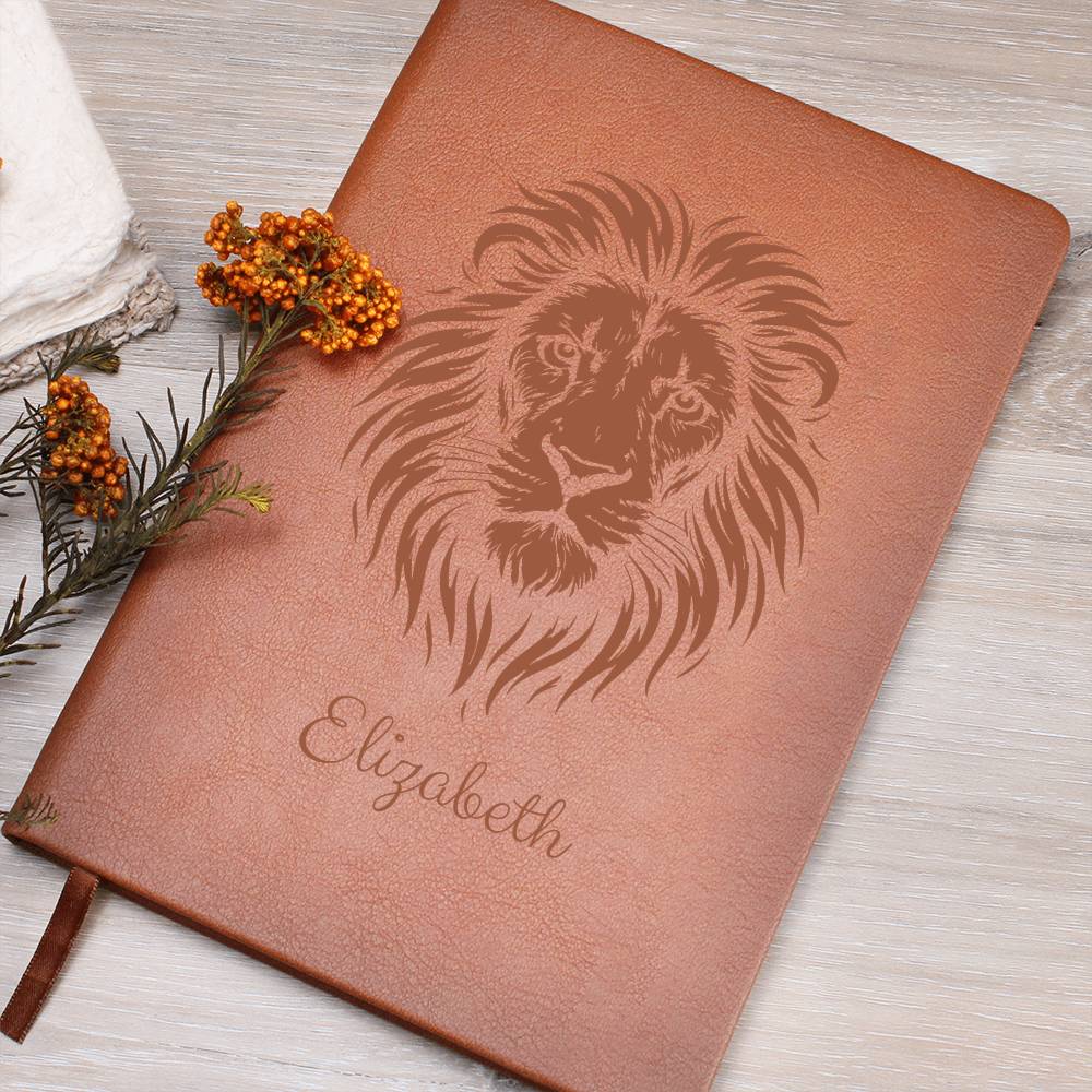Journal With Gift Wrap - Lion's Stance