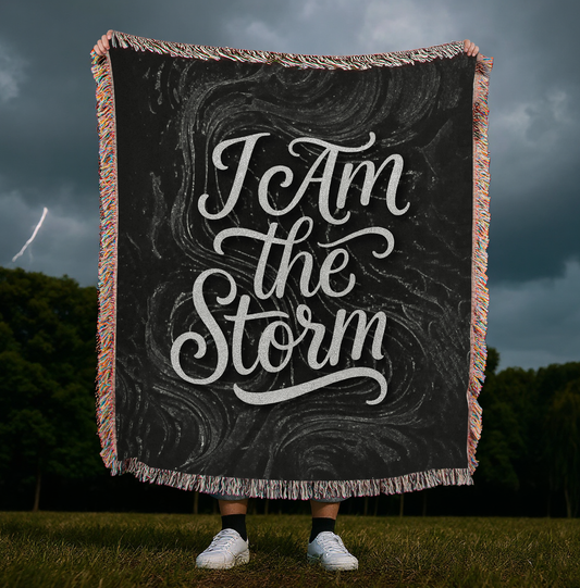 I Am the Storm - Heirloom Woven Blanket