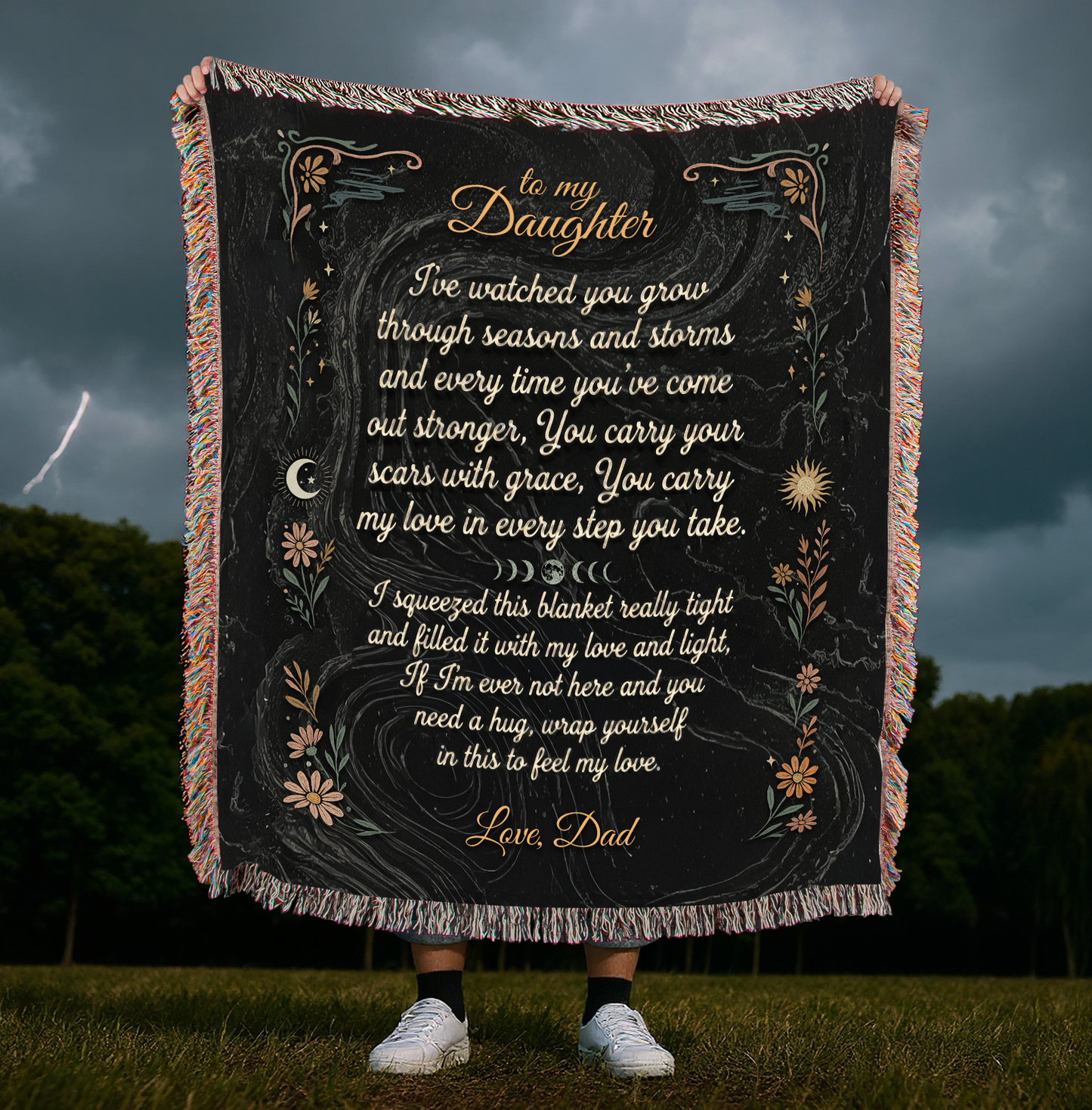 Seasons and Storms4 - Heirloom Woven Blanket